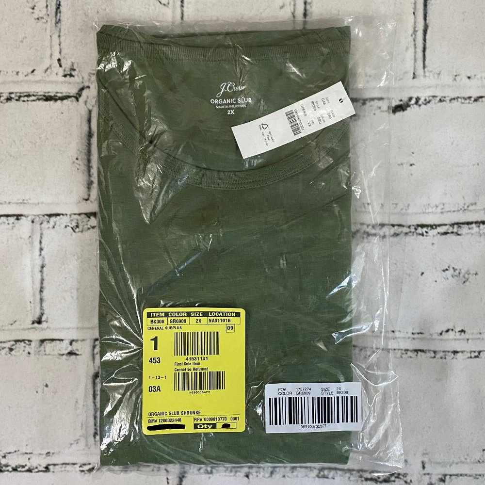 J. Crew Slub cotton long-sleeve T-Shirt 2X - Picture 5 of 7